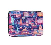 YYHWHJDE Las Vegas Night City Prints Protective Shockproof Portable Laptop Sleeve Case 15 inch for Men and Women Business Travel, and Office Daily Use