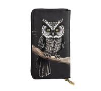 YYHWHJDE Late Night Owl Printing Quality Leather Long Clutch Wallet Designed for Fashion Girls and Women Stylish 7.48 x 4.13 in