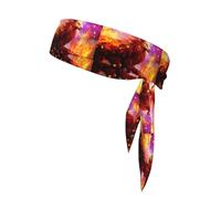 YYHWHJDE Lava Lion Beast Prints Sports headscarf, sweat absorbing and breathable, motion headband, double-sided kerchief