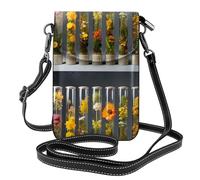 YYHWHJDE Leather Crossbody Small Cell Phone Purse 7.6x4.9in Ivf Cultivation Pattern For Walking, Camping, Shopping, Travel, And Outdoor Use