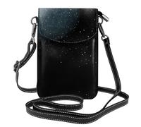 YYHWHJDE Leather Crossbody Small Cell Phone Purse 7.6x4.9in Little Stars Pattern For Walking, Camping, Shopping, Travel, And Outdoor Use