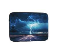 YYHWHJDE Lightning in a Flash Prints Protective Shockproof Portable Laptop Sleeve Case 10 inch for Men and Women Business Travel, and Office Daily Use