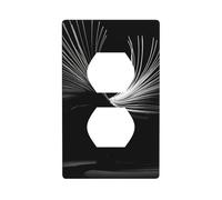 YYHWHJDE Lines Flying Prints Double Socket Wall Panel Decorative for Residential and Commercial Areas 4.5x2.76in