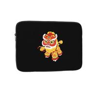 YYHWHJDE Lion Dance with a Long History Picture Shockproof Portable Laptop Sleeve Case 12 inch for Men and Women Business Travel, School, and Office Daily Use