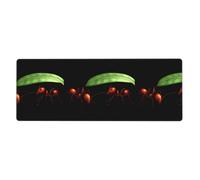YYHWHJDE Little Ants Hiding From The Rain Prints Extra Large Mouse Pad Strong Adhesion, Durable, Precise Locking Edge 12x31.5in