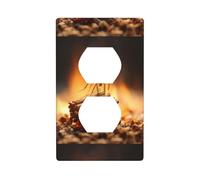 YYHWHJDE Little Ants on Matches Prints Double Socket Wall Panel Electrical Socket Cover Plate Shatter Decoration Durable 4.5x2.76in