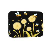 YYHWHJDE Little Bees on Dandelions Prints Protective Shockproof Portable Laptop Sleeve Case 17 inch for Men and Women Business Travel, and Office Daily Use