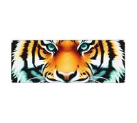 YYHWHJDE Little Fat Tiger Head Pattern Extra Large Mouse Pad, Computer Office Anti Slip Gaming Keyboard Thickened Version 12x31.5in