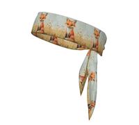 YYHWHJDE Little fox in the field Prints Sports Double-Sided Headscarf for Women and Men Adjustable for All Head Circumferences