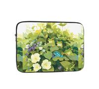 YYHWHJDE Little Frog in The Flowers and Plants Prints Protective Shockproof Portable Laptop Sleeve Case 13 inch for Men and Women Business Travel, and Office Daily Use