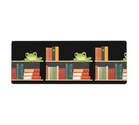 YYHWHJDE Little Frog on The Bookshelf Prints Extra Large Mouse pad Mousepad Computer Office Gaming Keyboard Thickened Version 12x31.5in