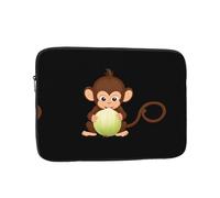 YYHWHJDE Little Monkey Eating Onion Prints Protective Shockproof Portable Laptop Sleeve Case 12 inch for Men and Women Business Travel, and Office Daily Use