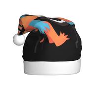 YYHWHJDE Little monster playing piano Prints Christmas Hat for Adult quality festive accessory crafted soft, lightweight