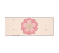YYHWHJDE Little Pink Cherry Blossoms Pattern Extra Large Mouse Pad Strong Adhesion, Durable, Precise Locking Edge 12x31.5in