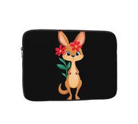 YYHWHJDE Little red Flower and Kangaroo Prints Protective Shockproof Portable Laptop Sleeve Case 10 inch for Men and Women Business Travel, and Office Daily Use