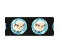 YYHWHJDE Little Sheep In The Bubble Picture Extra Large Mouse Pad, Computer Office Anti Slip Gaming Keyboard Thickened Version 12x31.5in