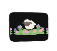 YYHWHJDE Little Sheep on The Flowerbed Picture Shockproof Portable Laptop Sleeve Case 17 inch for Men and Women Business Travel, School, and Office Daily Use