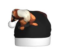 YYHWHJDE Little squirrel playing with bubbles Prints Christmas Hat for Adult quality festive accessory crafted soft, lightweight