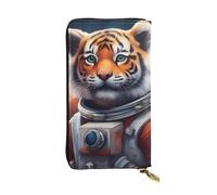 YYHWHJDE Little Tiger in Space Prints Quality Leather Long Clutch Wallet Designed for Fashion Girls and Women Stylish 7.48 x 4.13 in