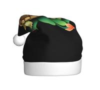 YYHWHJDE Little turtle in the petals Pattern Christmas Hat for Adult quality festive accessory crafted soft, lightweight