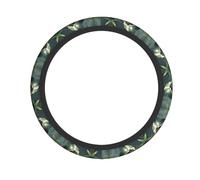 YYHWHJDE Little Turtle On The Stone Prints Quality Steering Wheel Grip - Quality Neoprene Cover for Universal Vehicle Protection