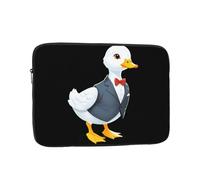 YYHWHJDE Little White Duck in a Suit Picture Shockproof Portable Laptop Sleeve Case 15 inch for Men and Women Business Travel, School, and Office Daily Use