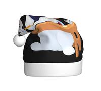 YYHWHJDE Little white rabbit doing homework Prints Christmas Hat for Adult quality festive accessory crafted soft, lightweight