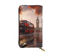 YYHWHJDE London Prints Quality Leather Long Clutch Wallet Designed for Fashion Girls and Women Stylish 7.48 x 4.13 in