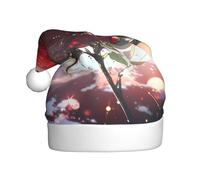 YYHWHJDE Lonely Rose on the Planet Printing Christmas Hat Durable for Adult for Halloween, Christmas, New Year