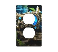 YYHWHJDE Lost Magic Ring Prints Double Socket Wall Panel Decorative for Residential and Commercial Areas 4.5x2.76in