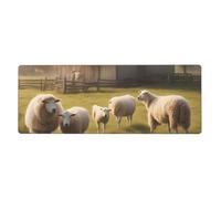 YYHWHJDE Lots of Cute Sheep Prints Extra Large Mouse pad Mousepad 12x31.5in for Office Gaming Learning