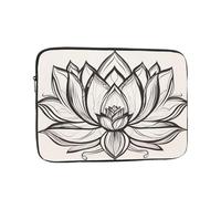 YYHWHJDE Lotus Flower Namaste Pattern Shockproof Portable Laptop 10 inch Sleeve Bag for Men and Women - Ideal for Business Travel, School, and Daily Use