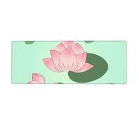 YYHWHJDE Lotus Flowers Waiting to Bloom Prints Extra Large Mouse pad Mousepad Computer Office Gaming Keyboard Thickened Version 12x31.5in