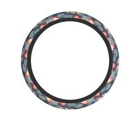 YYHWHJDE Lotus in Haze Prints Neoprene Steering Wheel Shield - Quality Grip & Durable Protection for All Vehicles