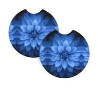 YYHWHJDE Lotus Prints Car Cup Coasters 2-Pack - Premium Neoprene Drink Throws, Protect Cup Holders & Enhance Your Drive - Waterproof, Non-Slip Grip