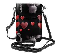 YYHWHJDE Love Is Floating Prints Small Leather Women'S Crossbody Flip Phone Bag, Waterproof And Durable
