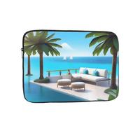 YYHWHJDE Love Island on The S Pattern Shockproof Portable Laptop 12 inch Sleeve Bag for Men and Women - Ideal for Business Travel, School, and Daily Use