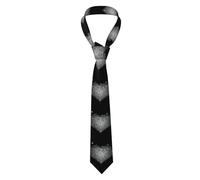 YYHWHJDE Love made of musical notes Pattern Men's Necktie for Business, Daily Wear, Work, Birthdays, Weddings, Parties, Banquets Easy Care 57X3.1 In
