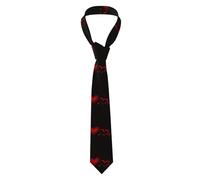 YYHWHJDE Love ribbon Pattern Men's Necktie for Business, Daily Wear, Work, Birthdays, Weddings, Parties, Banquets Easy Care 57X3.1 In