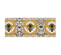 YYHWHJDE Lovely Honey Pattern Extra Large Mouse Pad Strong Adhesion, Durable, Precise Locking Edge 12x31.5in