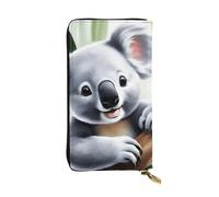 YYHWHJDE Lovely Koala Pattern Quality Leather Long Clutch Wallet Designed for Fashion Girls and Women Stylish 7.48 x 4.13 in