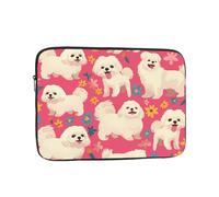 YYHWHJDE Lovely Maltese Dog Prints Protective Shockproof Portable Laptop Sleeve Case 15 inch for Men and Women Business Travel, and Office Daily Use