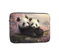 YYHWHJDE Lovely Pandas Printing Portable Laptop Sleeve Case 17 inch Shockproof Bag for Men and Women Business Travel, and Office Daily Use