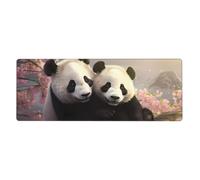 YYHWHJDE Lovely Pandas Prints Extra Large Mouse pad Mousepad 12x31.5in for Office Gaming Learning