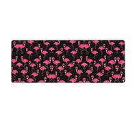 YYHWHJDE Lovely Pink Flamingos Extra Large Rubber Mousepad 12x31.5in