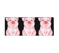 YYHWHJDE Lovely Pink Pig Mouse Pad 12x31.5in Extended Desk Mat