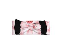 YYHWHJDE Lovely Pink Pig Prints Baby Bow Headband - Soft & Stretchy Newborn Accessory for Photography & Baby Showers