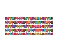 YYHWHJDE Macaron Biscuit Flavored Pastries Mouse Pad 12x31.5in