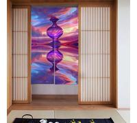 YYHWHJDE Magic Wishing Bottle Picture Curtain two Pieces Spliced 34x56in Fabric curtains, room dividers Fabric, Smooth & Not Easily Wrinkled
