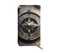 YYHWHJDE Magical Design Norse Runes Compass Printing Quality Leather Long Clutch Wallet Designed for Fashion Girls and Women Stylish 7.48 x 4.13 in